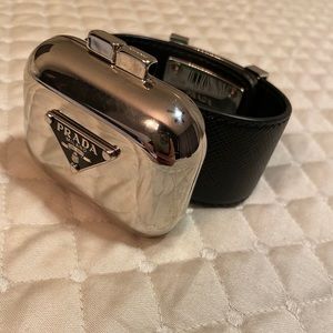 prada saffiano leather vanity bracelet